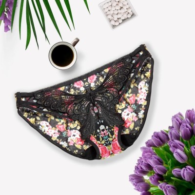 Floral Front Butterfly Design Panty