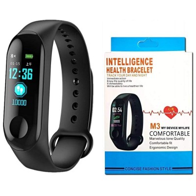 M3 Intelligence Bluetooth Health Wrist Smart Band Watch Monitor/Activity Tracker/Smart Fitness Band Compatible for All