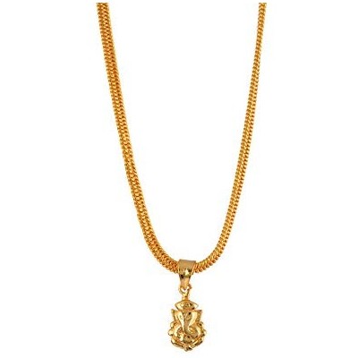 Handicraft Kottage Gold Metal Ganesha's Pendant for Women & Men and Kids
