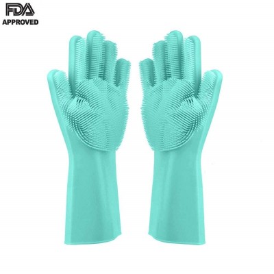 Magic Silicone Dishwashing Gloves Kitchen Tool for Cleaning, Dish Washing, Washing The Car, Pet Hair Care